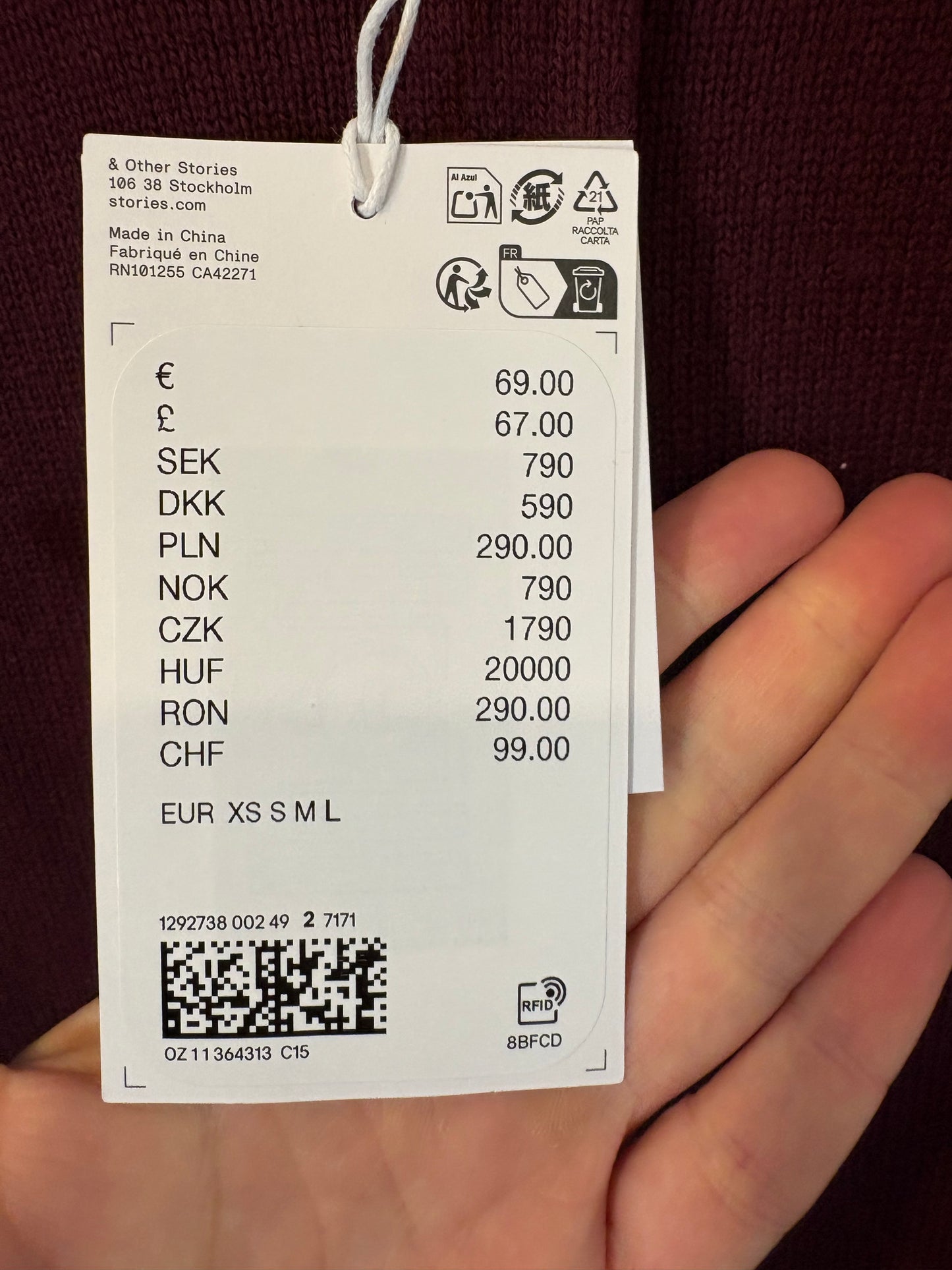 ROSSY. Vintage black jacket size 38