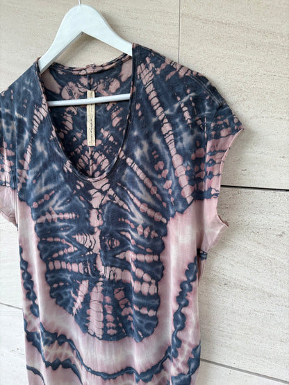 RAQUEL ALLEGRA. Vestido maxi algodón tie dye