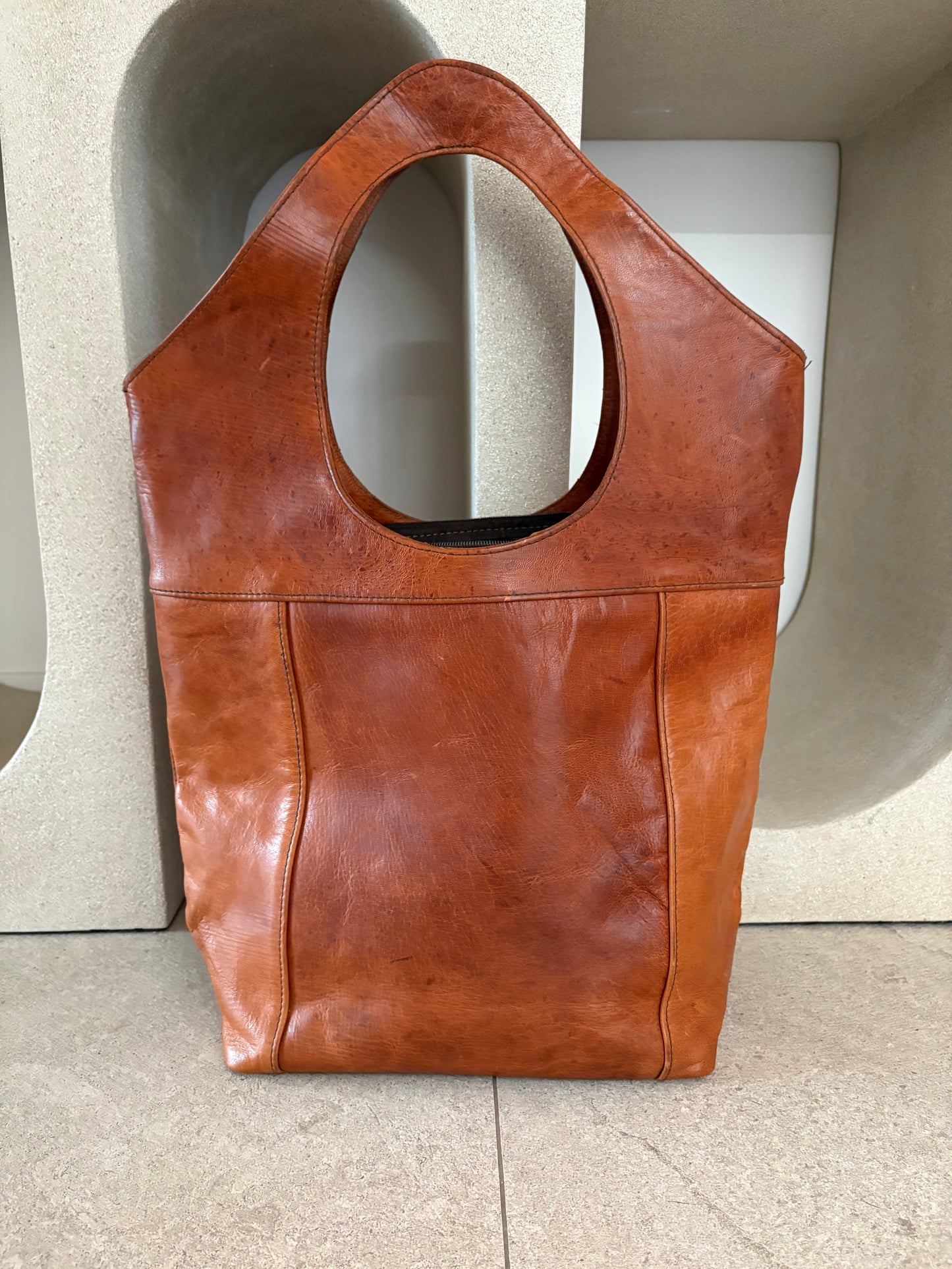 Bolso de hombro piel