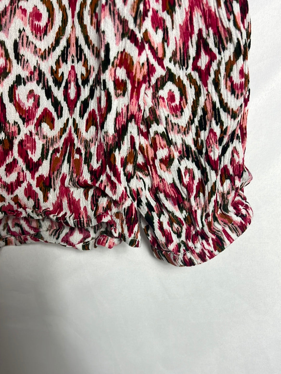 CORTEFIEL. Top manga larga fluido estampado. T S