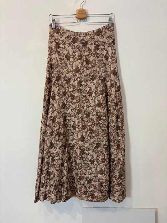 JULISE MAGON. Falda larga estampada abertura