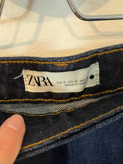 ZARA. Falda midi denim apertura. T S