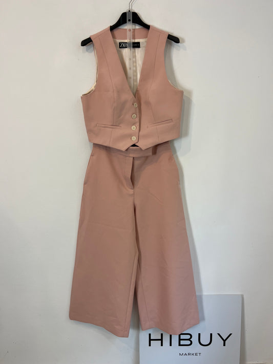 ZARA. Flowing pale pink set. Size XS/S