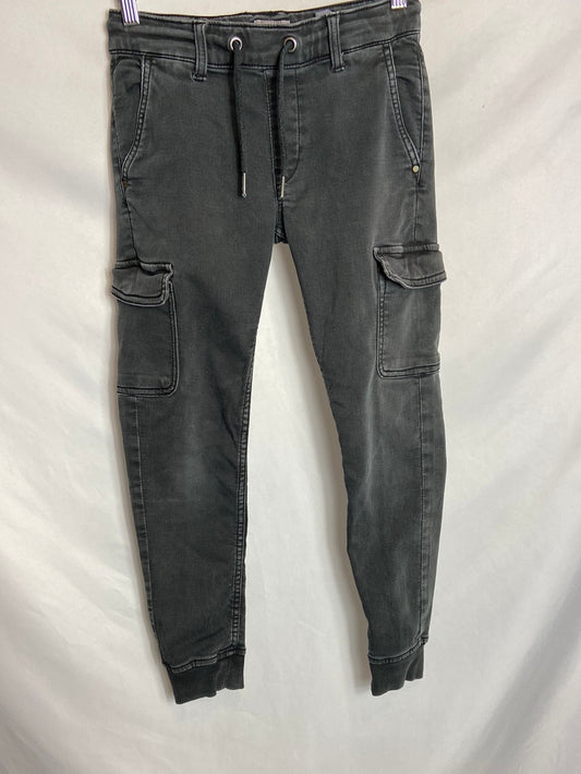 PEPE JEANS. Grey cargo pants, size 10 years