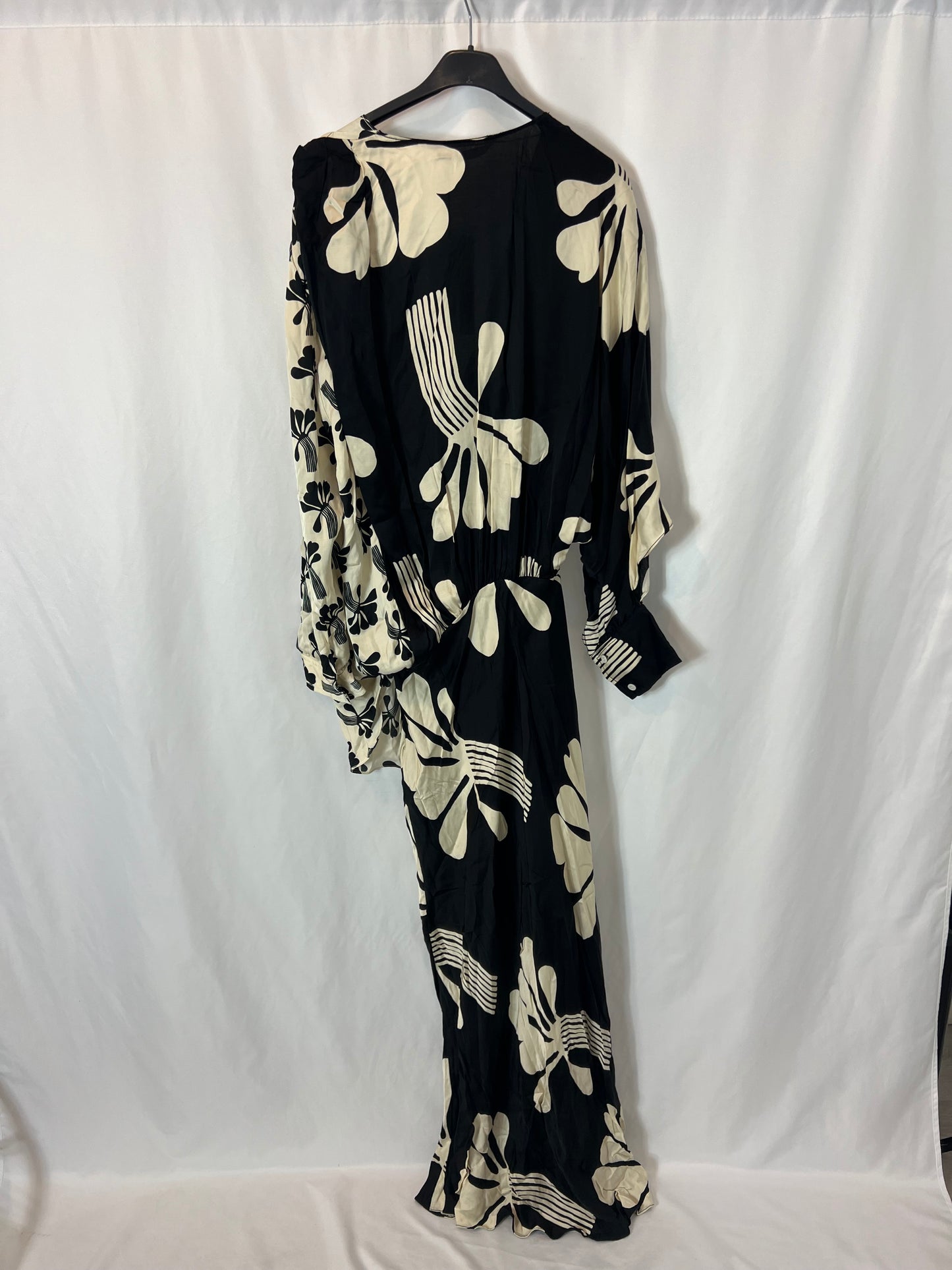 ZARA. Two-tone satin long dress. TM