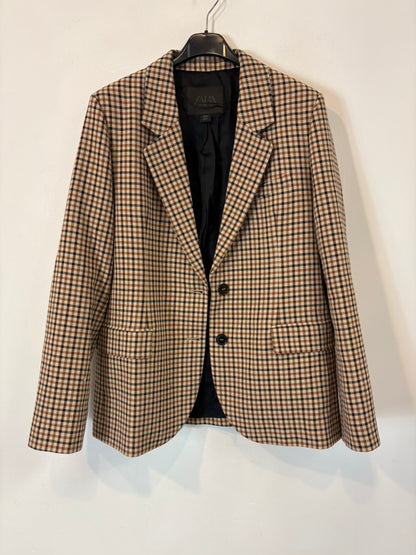 ZARA. Blazer cuadros fluida