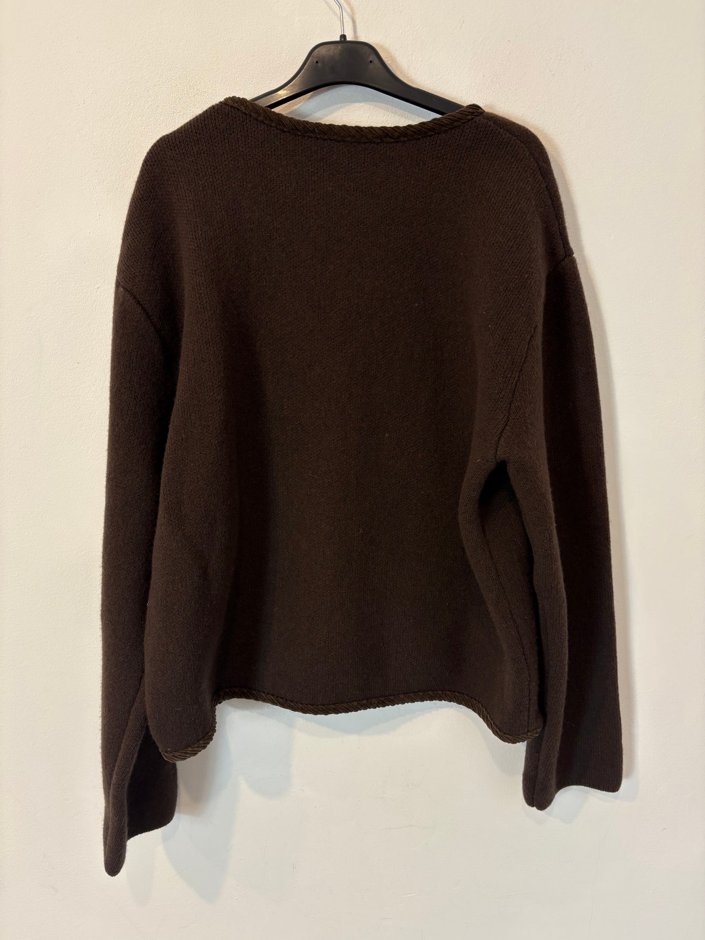 ZARA. Chaqueta marrón 100% lana