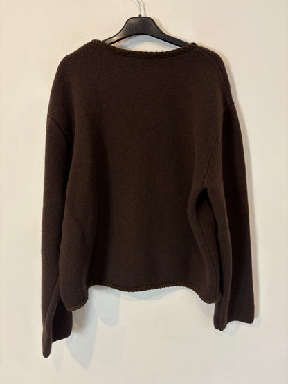 ZARA. Chaqueta marrón 100% lana