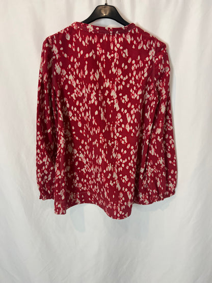 IRO. Red printed blouse T.0 (xs)