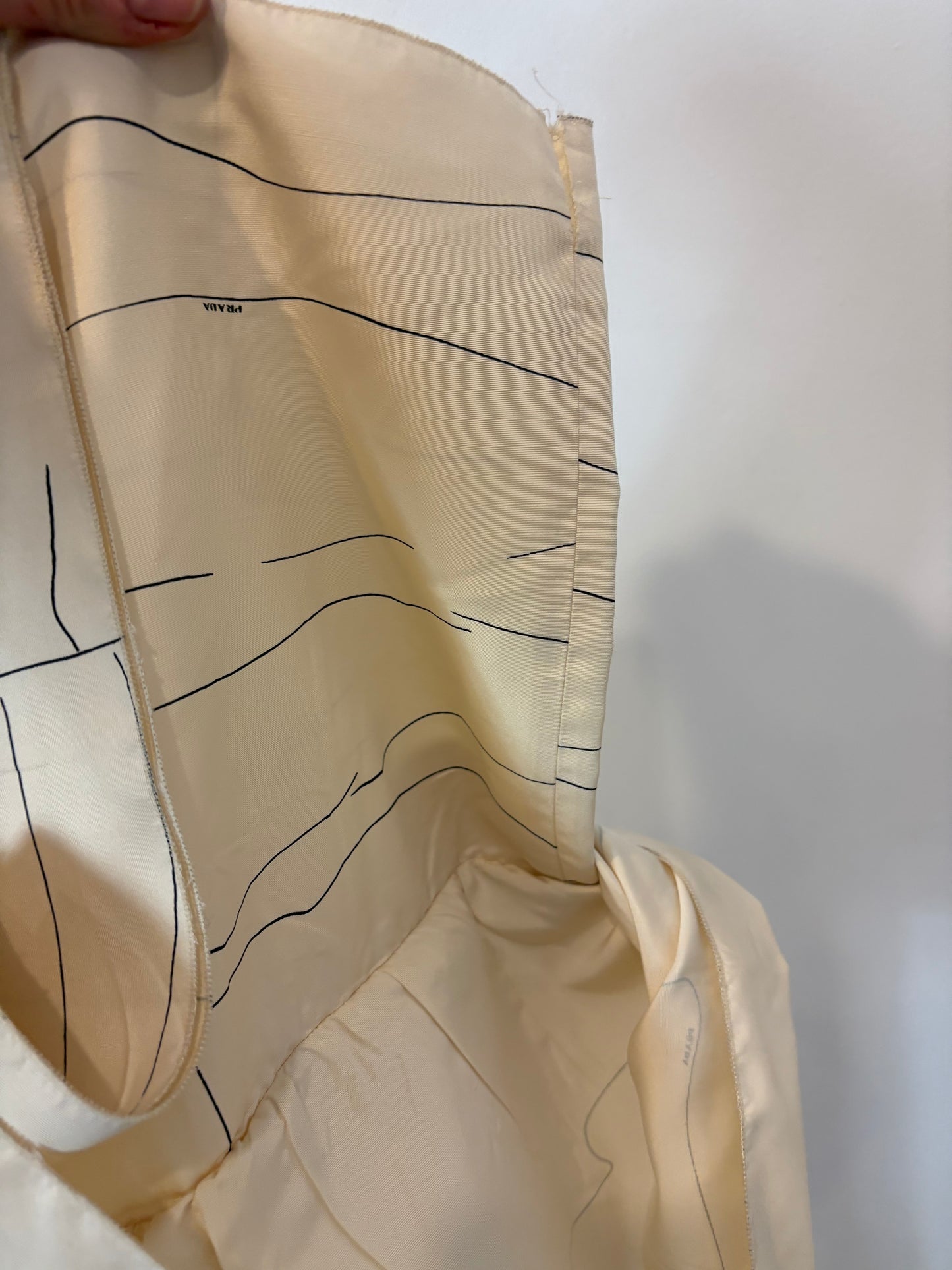 PRADA. Vestido seda vintage