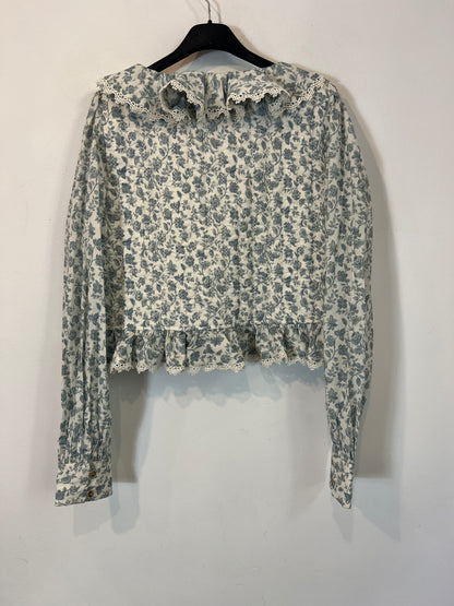 SÉZANE. Cotton ruffled jacket. Size 38