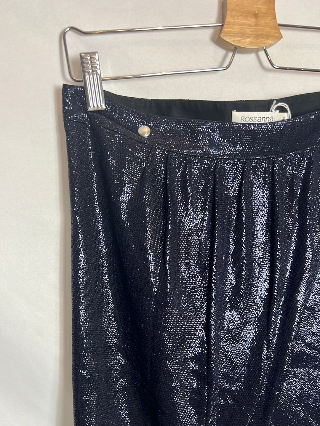 ROSEANNA. Shiny textured wrap skirt. Size 36