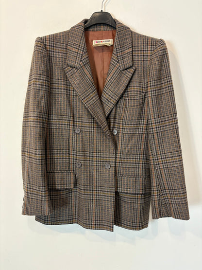 SAINT LAURENT. Americana cuadros lana