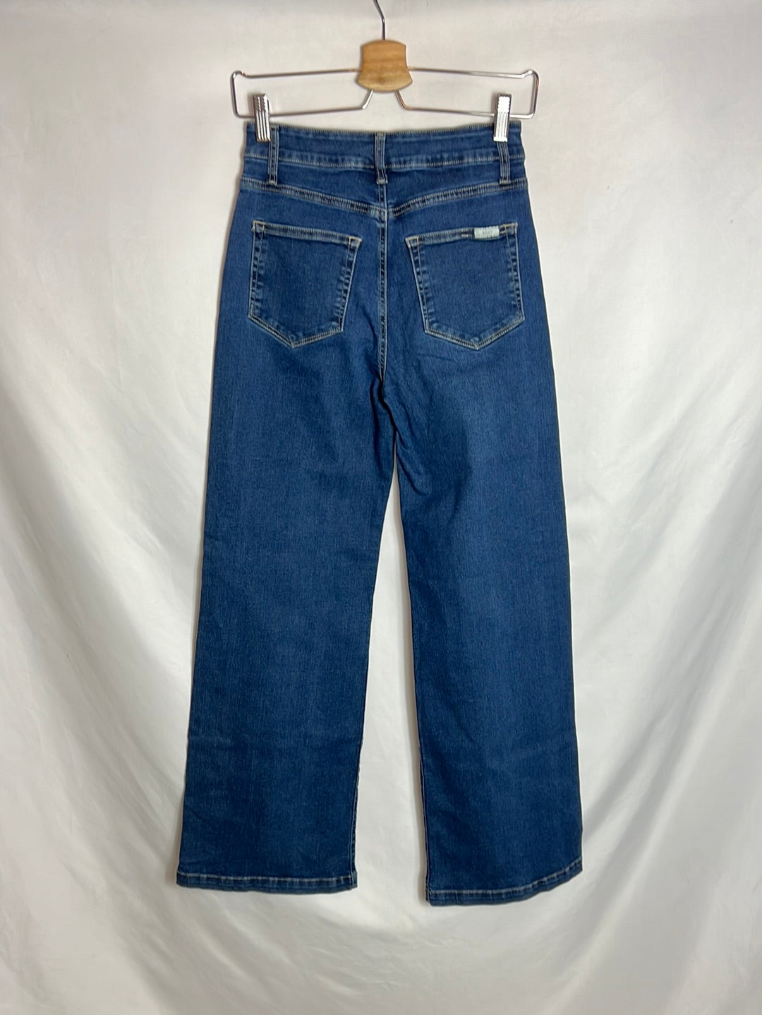 SOUCY. Stretch wide-leg denim. Size 36