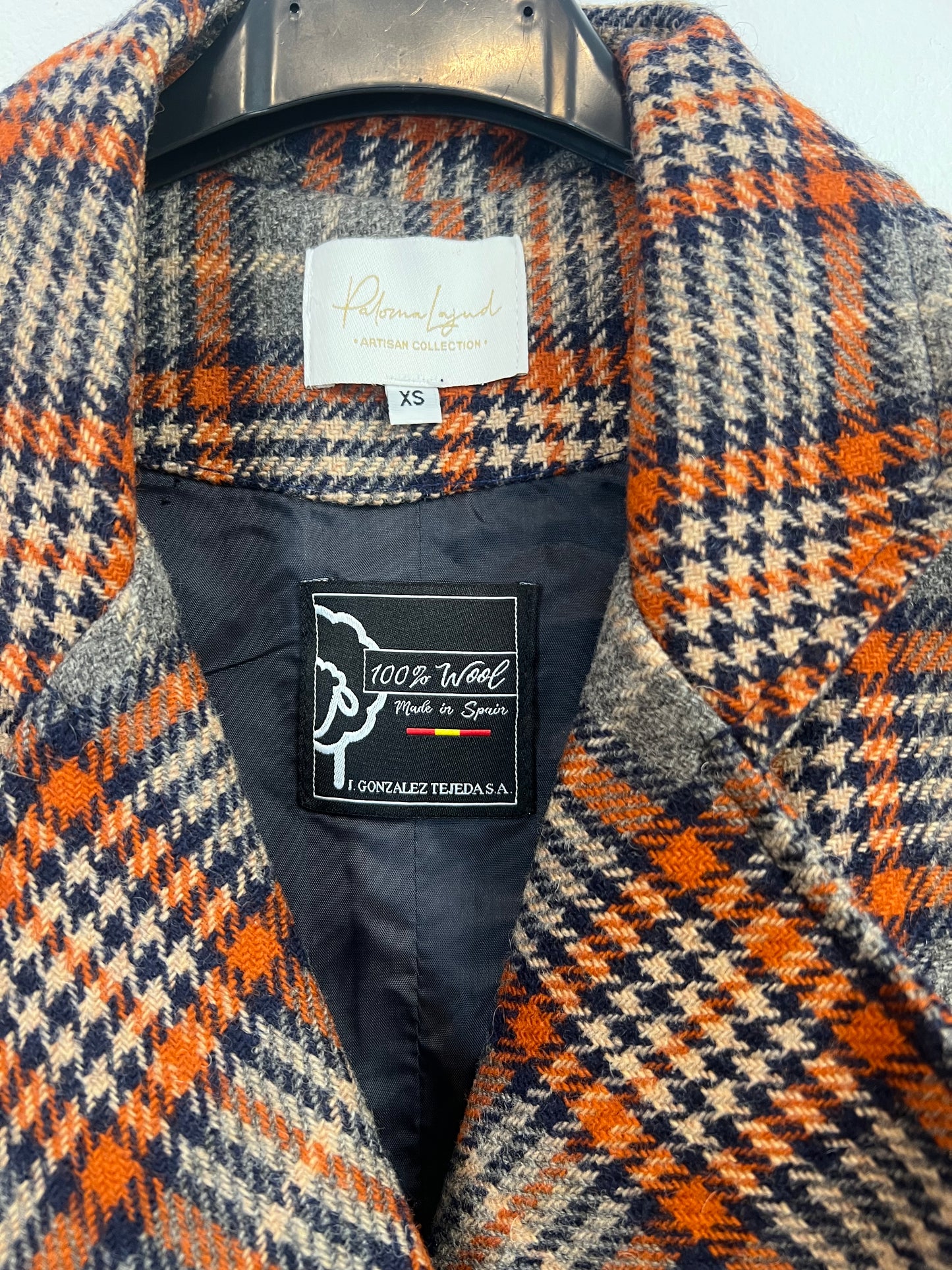 PALOMA LAJUD. Total look lana cuadros. T XS