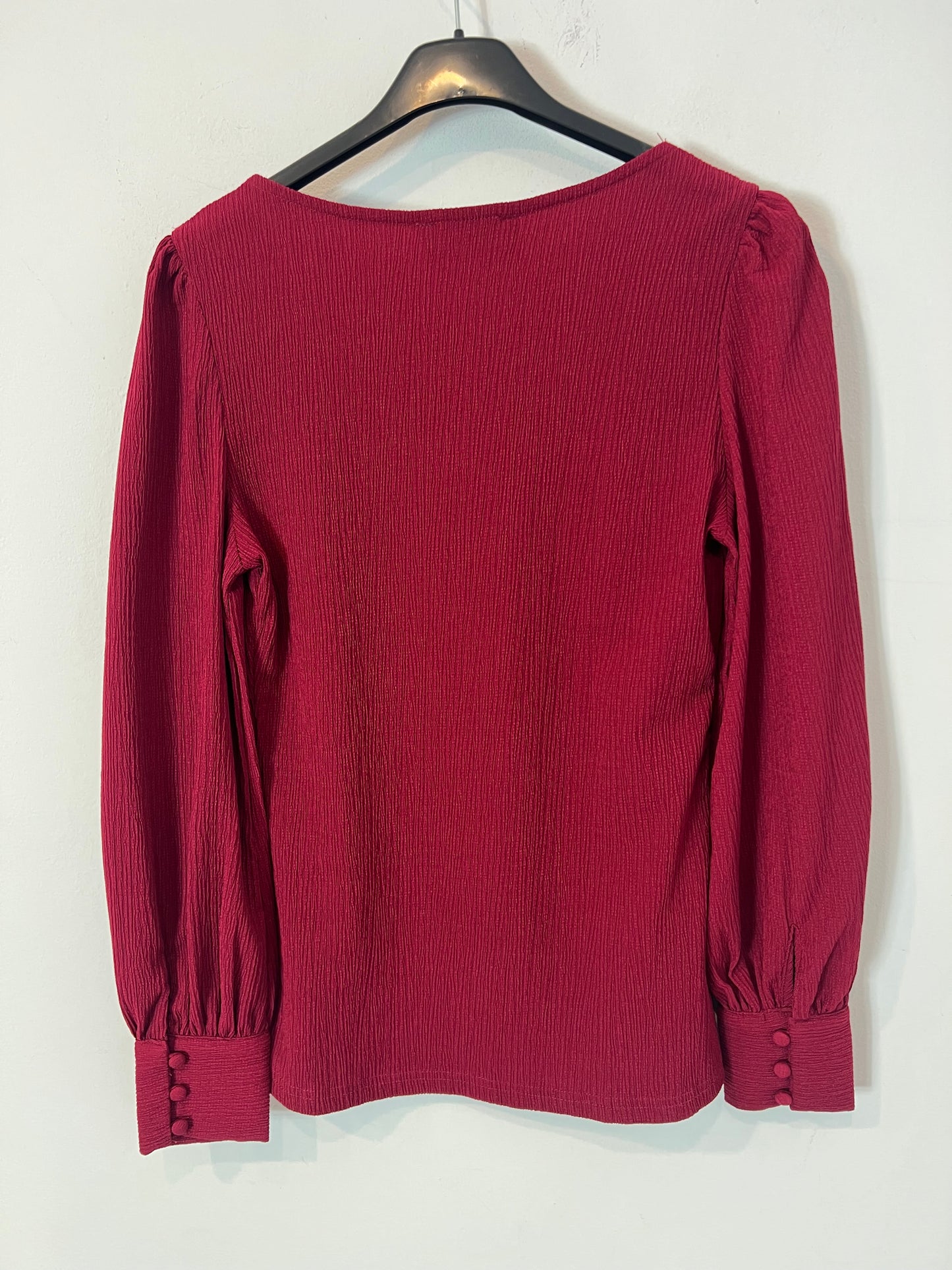 POLIN ET MOI. Burgundy Ts texture top