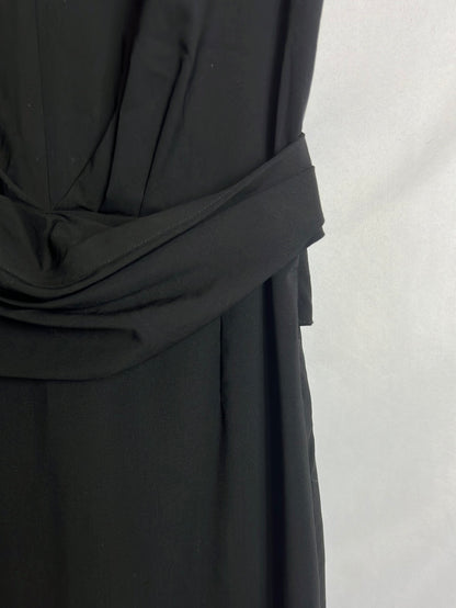 SAND COPENHAGEN. Vestido negro detalle cintura T.34