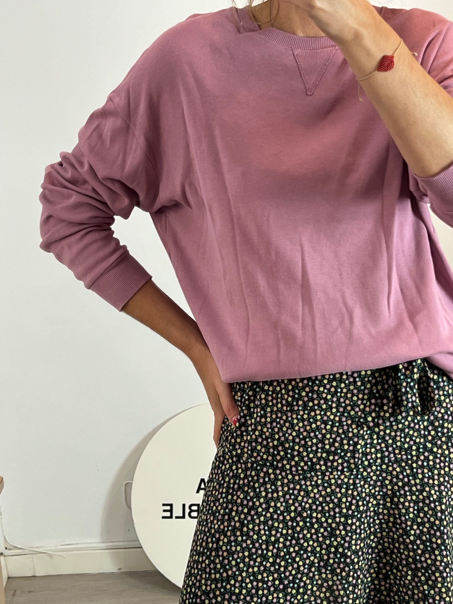 PRIMARK. Pink cotton sweatshirt Tl