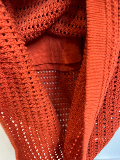 TIFFOSI. Vestido midi teja croché. T S