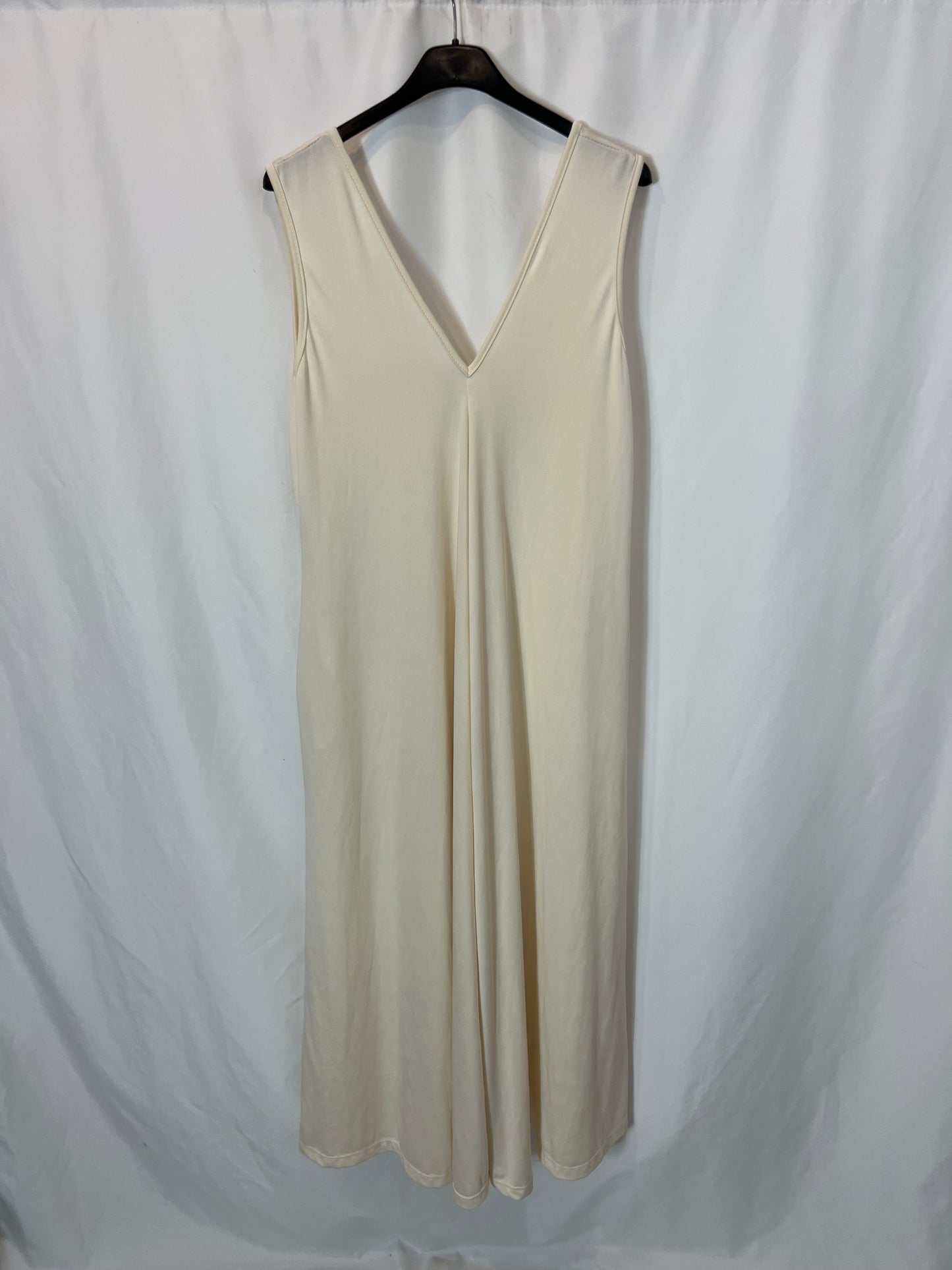 OTRAS. Vestido midi beige fluido TU(M)