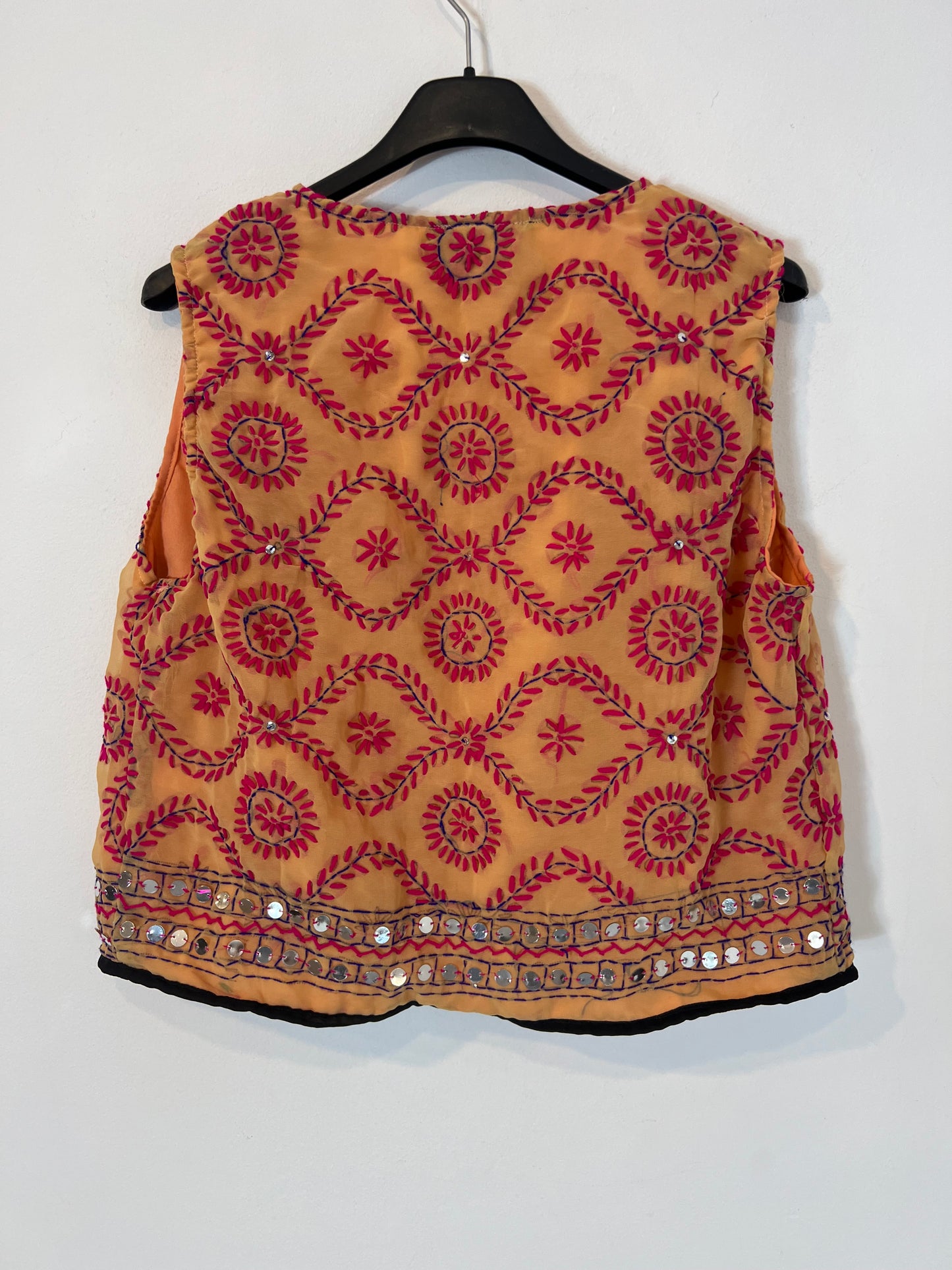 OTRAS. Chaleco bordados y abalorios. T S/M