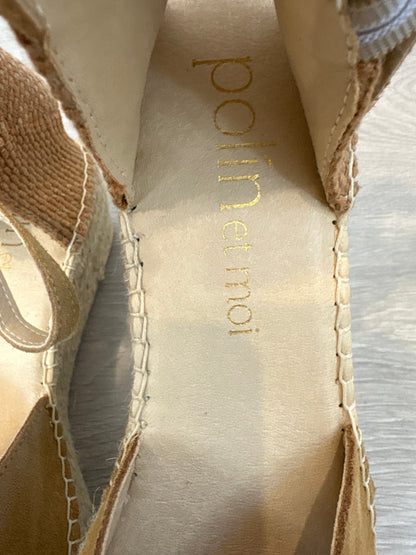 Alpargata cuña beige T.41