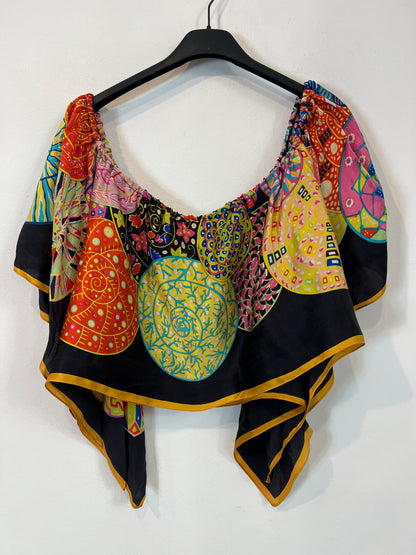 ZAITEGUI. Total look top y falda seda T.s/m