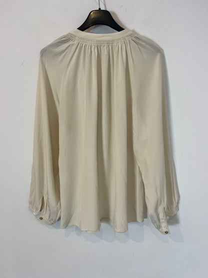 VANESSABRUNO. Beige silk blouse T.36