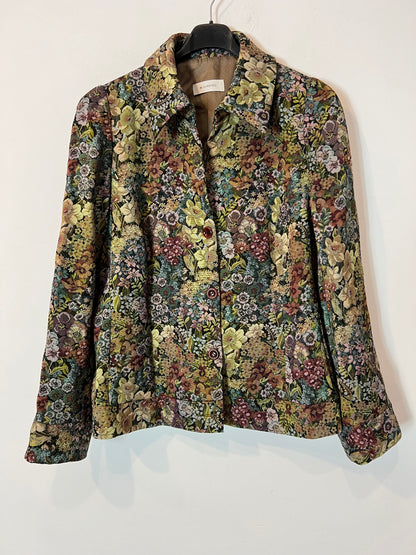 M. LORENZO. Textured floral jacket S.42 (M)