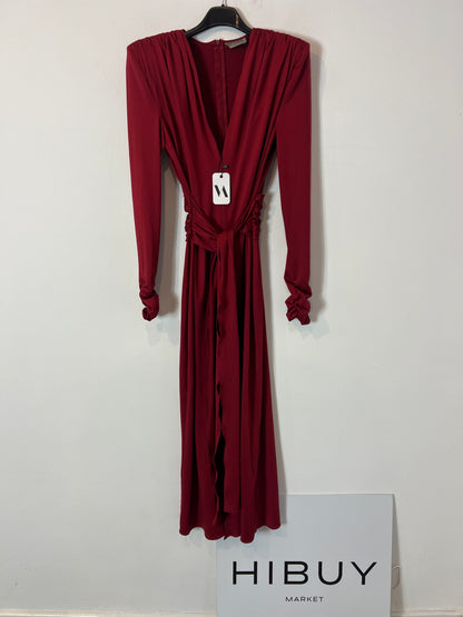 VICTORY. Stretch burgundy midi dress. T.S.