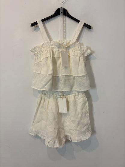 ZARA. Conjunto blanco lino