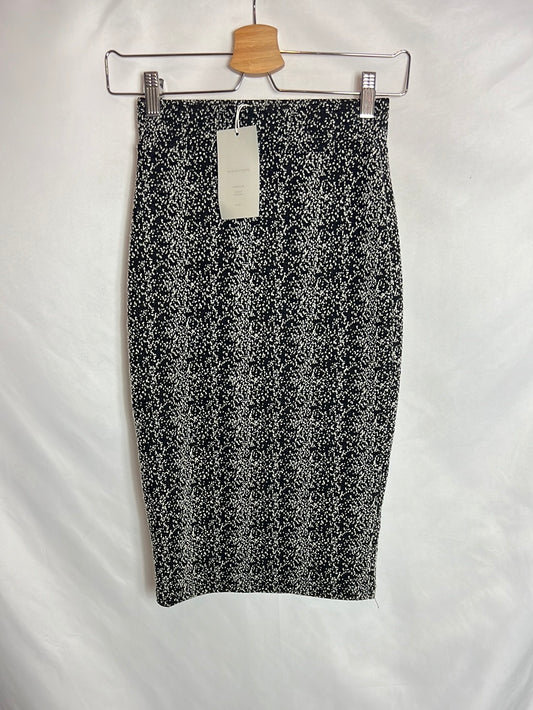 ICHI. Falda elástica jaspeada. T XS