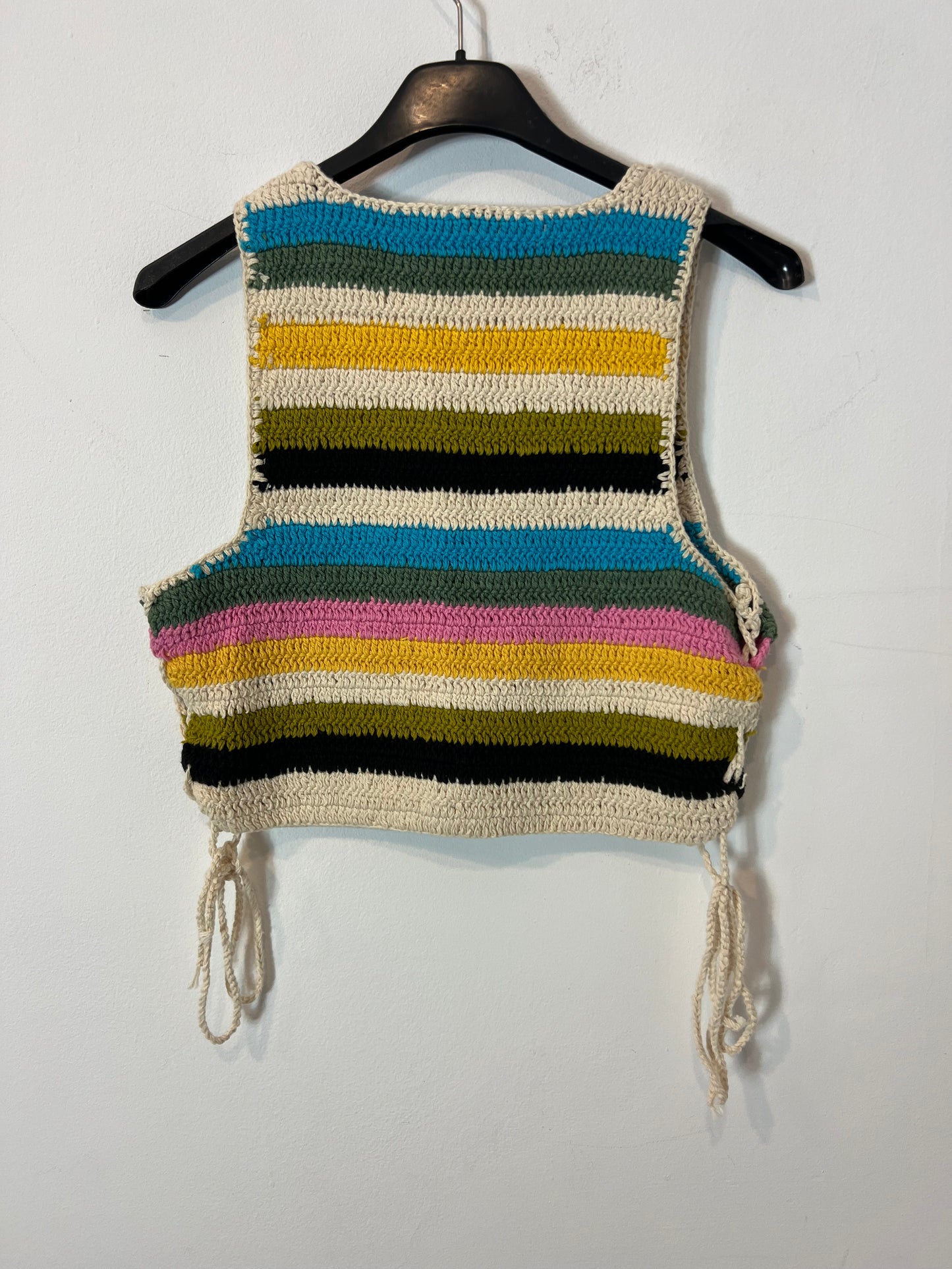 ZARA. Top colores crochet. T M