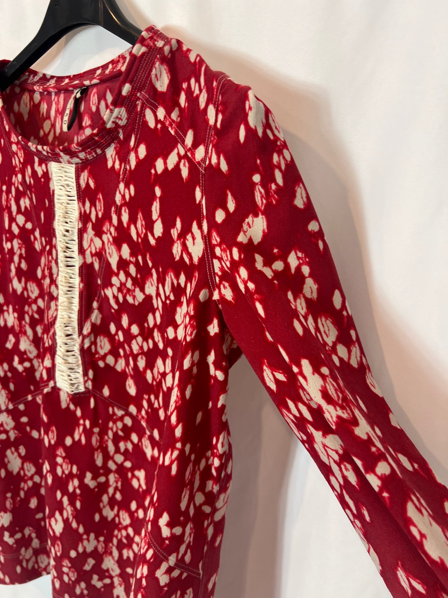 IRO. Red printed blouse T.0 (xs)
