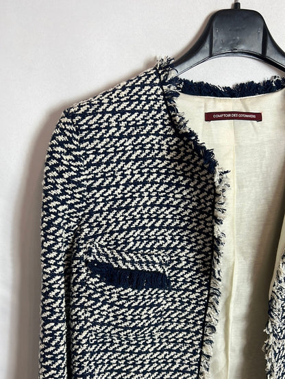 COMPTOIR DES COTONNIERS. Two-tone tweed jacket. T.S.