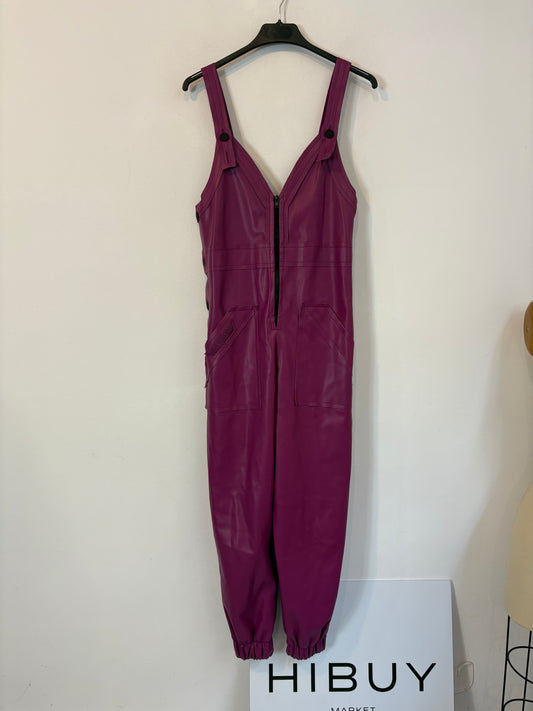 MEKKDES. Mono largo morado efecto piel