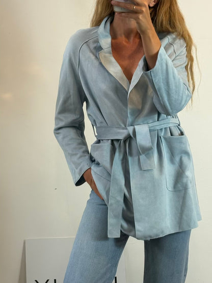 ZARA. Long pink ribbed poncho Tm