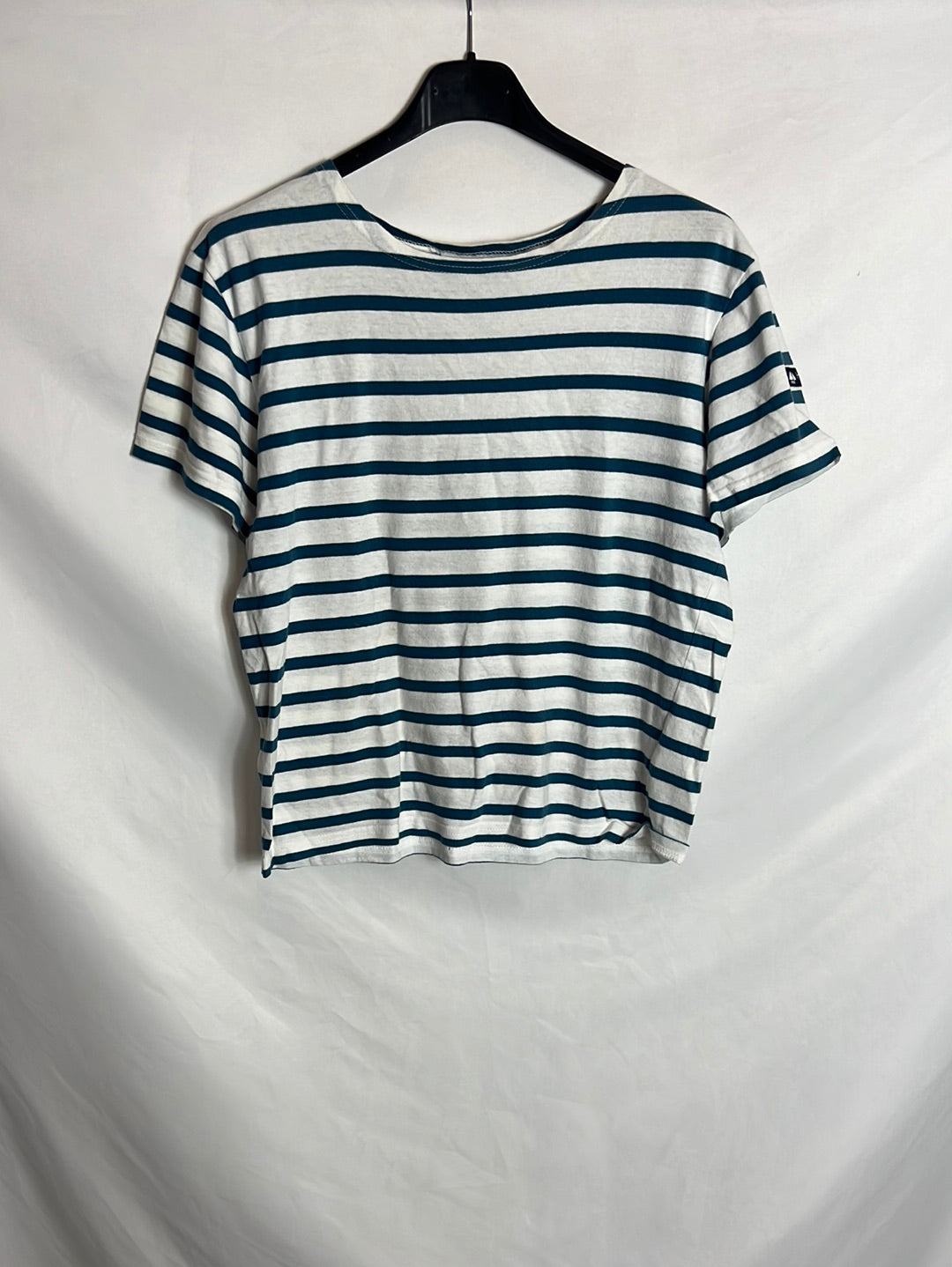HUBLOT. Blue striped T-shirt. Size 14 years (xs)