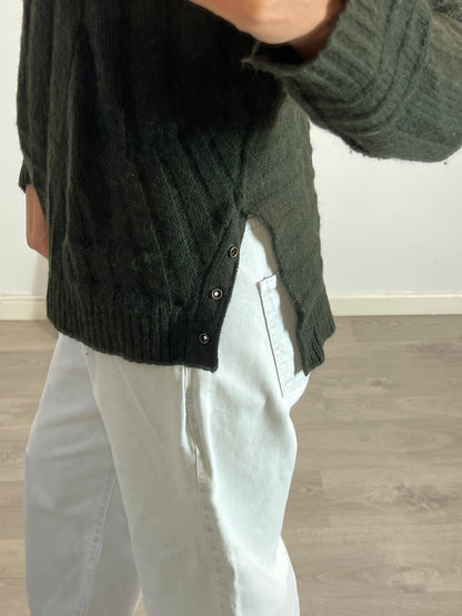 ZADIG&VOLTAIRE. Jersey verde lana T.s