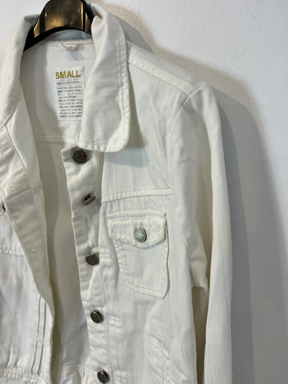 J CREW. Cazadora denim blanca. T S