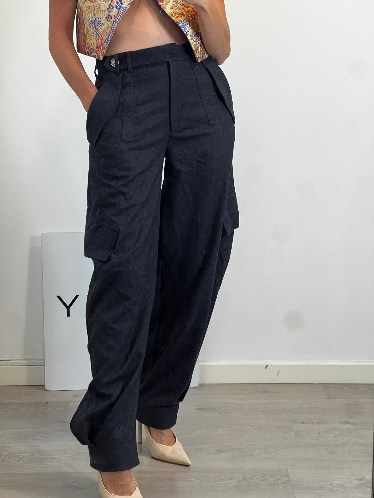 ZARA SRPLS. Pantalón balloom con lana