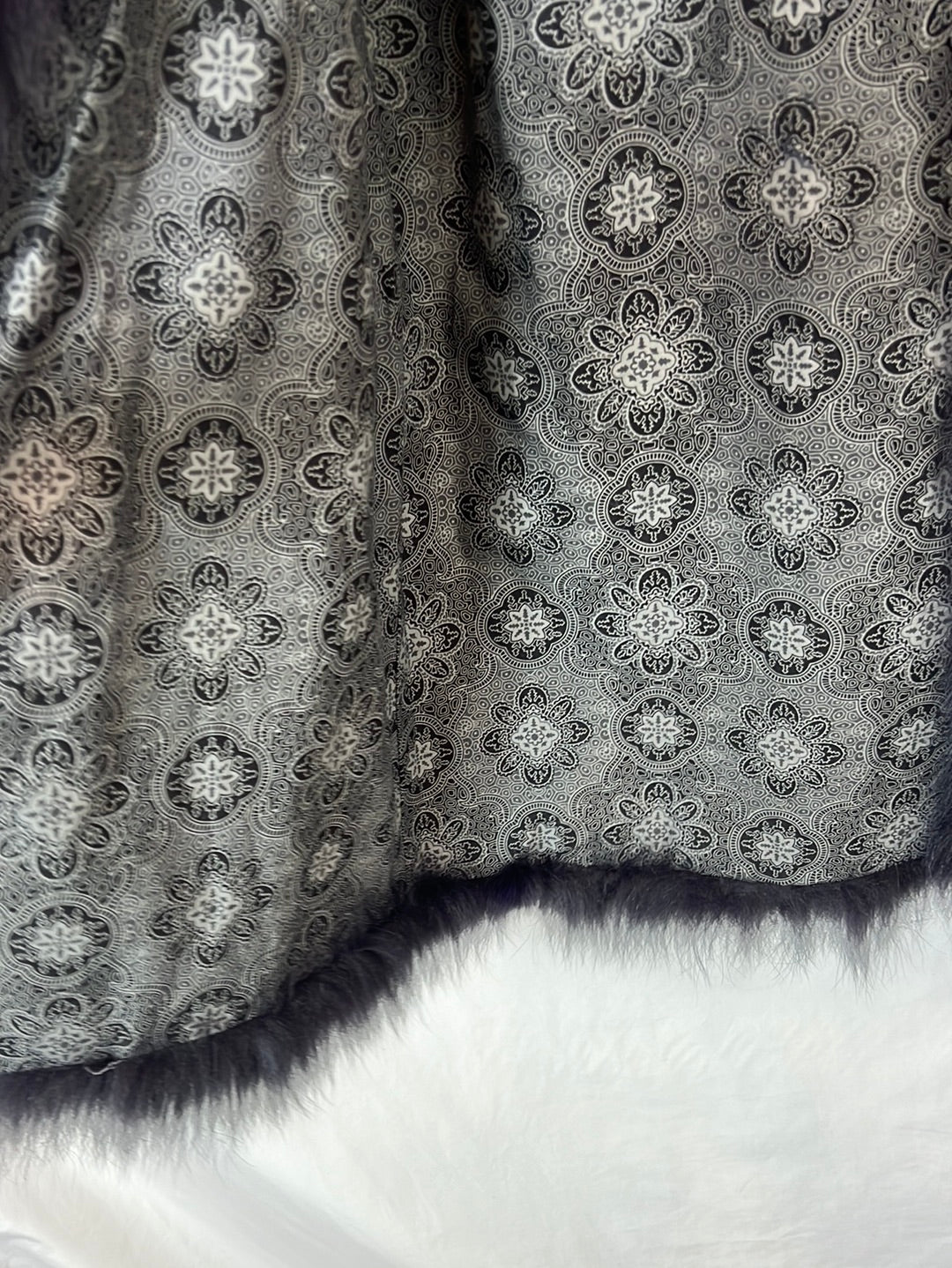 MAX&amp;MOI. Blue/purple fox vest, size 36