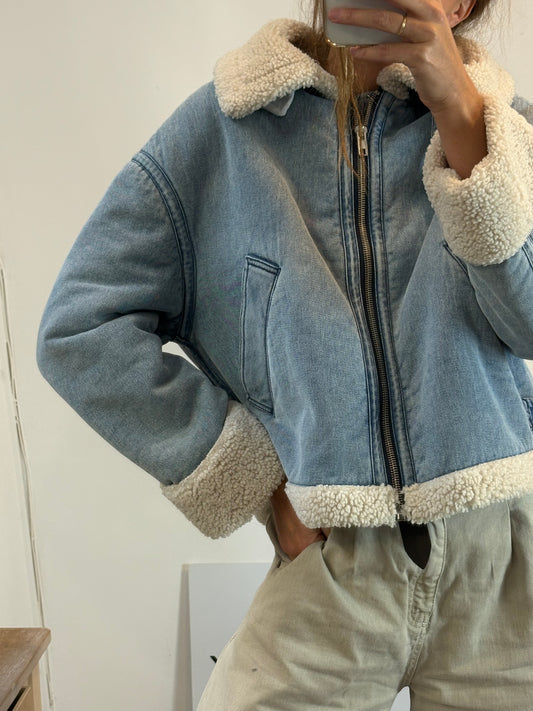 WINDSOR. Navy blue cashmere blazer. T 38