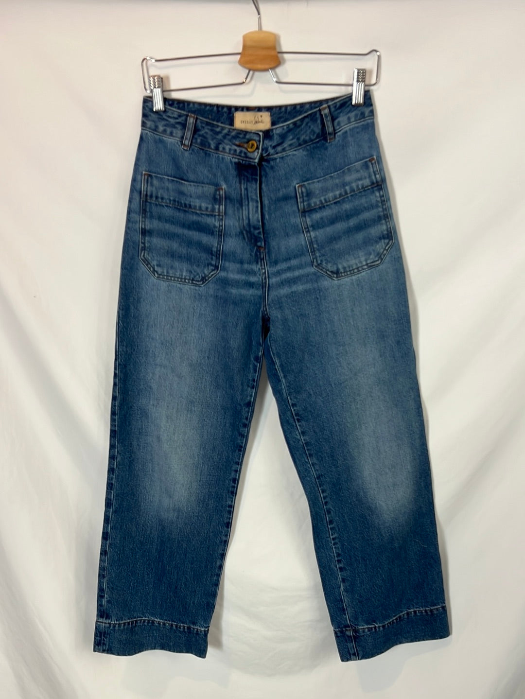 SESSUN. Pantalón denim culotte T.38
