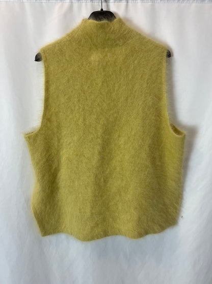BELLEROSE. Chaleco amarillo angora  T.s