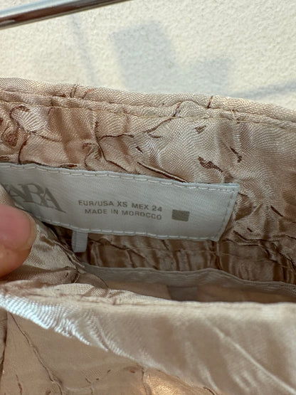 ZARA. Total look: textured pants and top. Size XS