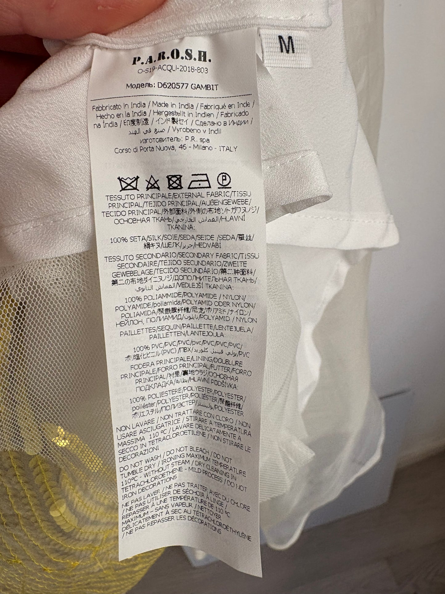 P.A.R.O.S.H. Falda midi tul lentejuelas