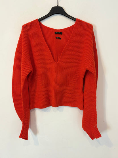 MASSIMO DUTTI. Jersey rojo con lana