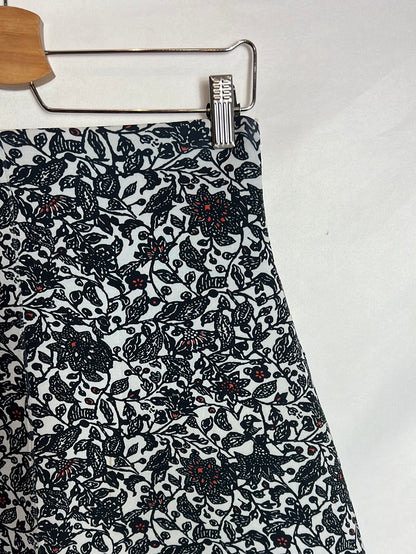 MANGO. Falda textura estampada. T S