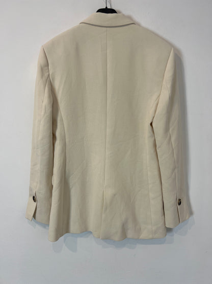 ZARA. Blazer beige fluida T.s